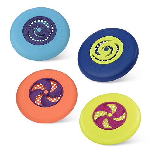 B. toys 4 Frisbee Scheiben im Set – Bunte Frisbees, Outdoor Spielzeug für Kinder für den Garten, Spielplatz, Strand, Park – Motorikspielzeug ab 3 Jahren von B.