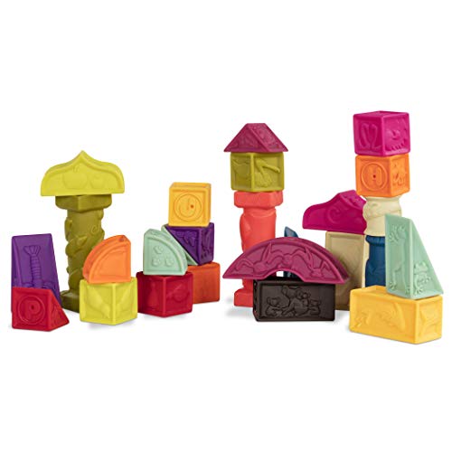 B. Toys Elemenosqueeze – Weiche Stapelblöcke für Babys & Kleinkinder – 26 Bunte ABC-Bausteine mit Tiermotiven – Lernspielzeug zur Förderung der Motorik – Ab 6 Monaten B. Toys Elemenosqueeze – Weiche Stapelblöcke für Babys & Kleinkinder – 26 Bunte ABC-Bausteine mit Tiermotiven – Lernspielzeug zur Förderung der Motorik – Ab 6 Monaten von B.