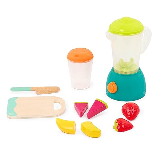 B. toys BX2230Z Set – Toy Blender Kitchen Accessories – Fruits, Cup, Cutting Board, Knife – Play Food Toys for Kids – 3 Years + – Mini Chef-Fruity Smoothie Playset von B.