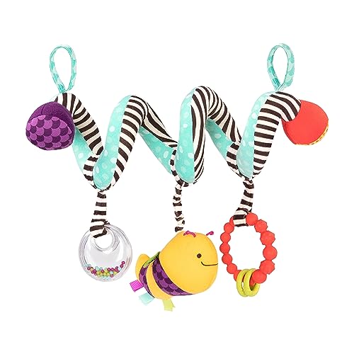 B. toys Baby Spielzeug Kinderwagenkette mit Beißring, Kuscheltier Biene und Rassel – Kinderwagen Zubehör, Mobile Spirale, Activity Kette ab 0 Monaten B. toys Baby Spielzeug Kinderwagenkette mit Beißring, Kuscheltier Biene und Rassel – Kinderwagen Zubehör, Mobile Spirale, Activity Kette ab 0 Monaten von B.