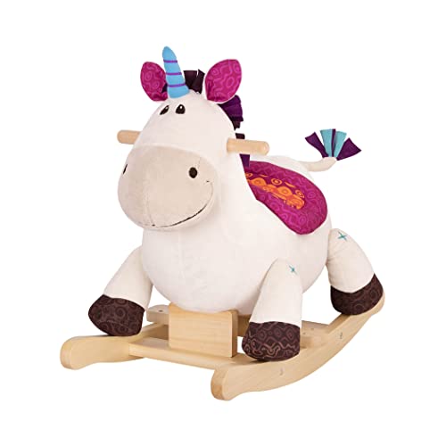 B. toys Schaukelpferd Einhorn beige aus weichem Plüsch und hochwertigem Holz, Schaukeltier zum Draufsitzen für Kinder und Babys ab 18 Monaten B. toys Schaukelpferd Einhorn beige aus weichem Plüsch und hochwertigem Holz, Schaukeltier zum Draufsitzen für Kinder und Babys ab 18 Monaten von B.