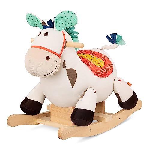 B. toys Schaukelpferd Spotty mit Buntem Sattel aus weichem Plüsch und hochwertigem Holz, Schaukeltier zum Draufsitzen für Kinder und Babys ab 18 Monaten - Rodeo Rocker B. toys Schaukelpferd Spotty mit Buntem Sattel aus weichem Plüsch und hochwertigem Holz, Schaukeltier zum Draufsitzen für Kinder und Babys ab 18 Monaten - Rodeo Rocker von B.