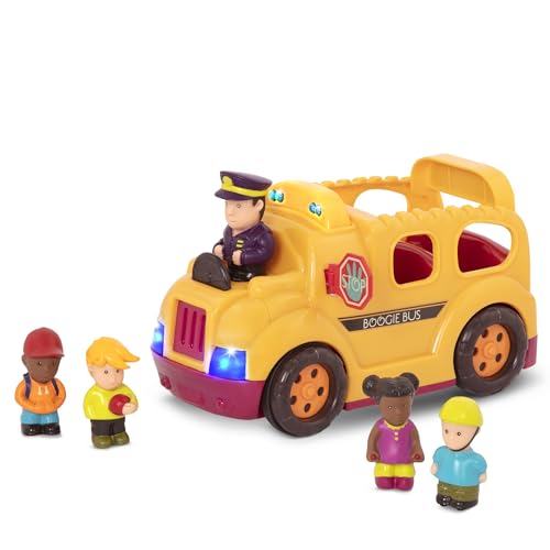 B. toys by Battat – Boogie Bus – Interaktiver Schulbus mit 5 Figuren, Lichtern und Tönen für Kinder ab 18 Monaten von B.