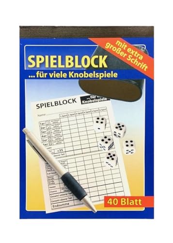 B2Q Spielblock Senioren Knobelspiel Spielzettel DIN A5 (0337) von B2Q