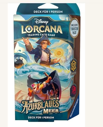 Lorcana Azurblaues Meer Starter Deck Amethyst Rubin Deutsch inklusive BA-Yugiohshop Versandschutz von BA-Yugiohshop