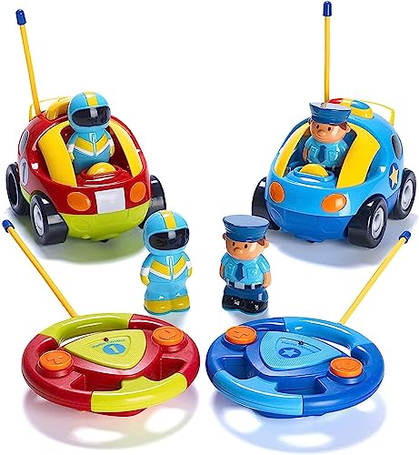 BABECTOY Ferngesteuertes Auto Spielzeug für Zwei Gegeneinander, 2 Stück Kollision Spielzeugauto mit Coolen Lichtern und Musik, Geschenke für Jungen und Mädchen, Multiplayer-Kampf von BABECTOY