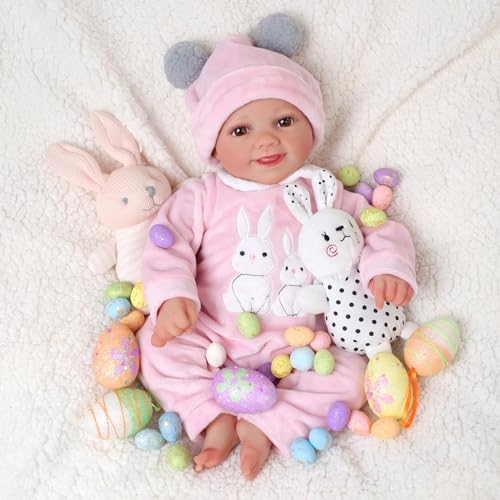 BABESIDE Reborn-Puppen Realistische Babypuppe 17 Zoll Sunny Lebensechte Babypuppen Mädchen Reborn-Kleinkindpuppen Realistische Neugeborene die Wie im Echten Leben Aussehen von BABESIDE