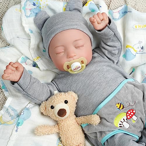 BABESIDE Neugeborenes Baby Reborn Baby Mädchen- 20 Zoll lebensechte echte Soft-Touch - Baby Puppen mit weichem Tuch Körper Geburtstagsgeschenk Set für Kinder Alter 3+ von BABESIDE