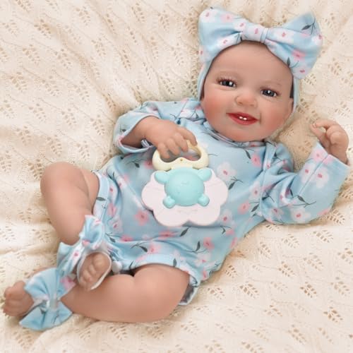 BABESIDE Realistische Babypuppen Leen 20 Zoll wiedergeborene Babypuppen Mädchen lebensechte Babypuppen wiedergeborene echte Puppe Babypuppen, die wie echte Babys mit wachem Lächeln Aussehen von BABESIDE