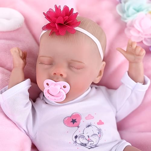 BABESIDE Reborn Baby Mädchen - 12 Zoll Reborn Babypuppe Wie Echtes Baby - Lebensechte Reborn Puppen Aus Stoff Wie EIN Echtes Baby Geschenksets von BABESIDE