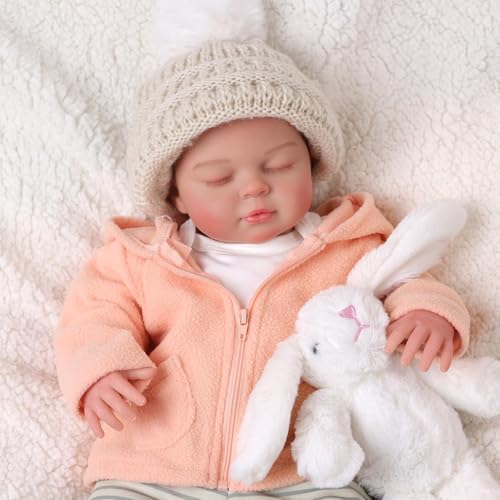 BABESIDE Reborn-Baby Puppen Mädchen - 20 Zoll Realistische Reborn Puppen mit weichem Stoff Körper, Lebensecht Newborn Puppen mit Zubehör für Mädchen Jungen von BABESIDE