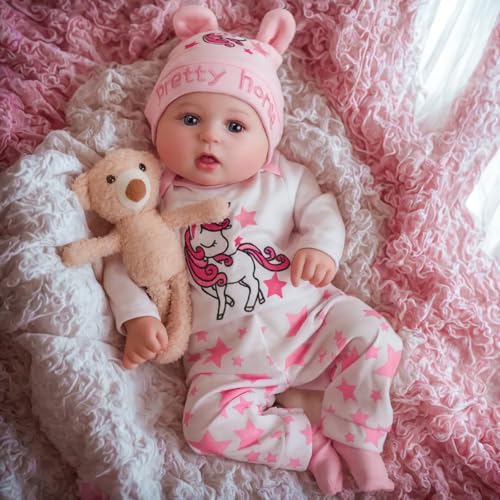 BABESIDE Reborn-Babypuppen – Bailyn, 20 Zoll große Reborn-Babypuppen für Mädchen, die echt Aussehen, realistische Neugeborenen-Babypuppen, echte Babypuppen, Babyspielzeug für Kinder, ab 3 Jahren von BABESIDE