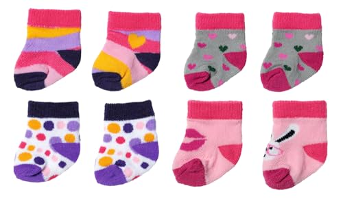 BABY Born 836057 Bunte Socken für 43 cm Puppen, Einfarbig von BABY Born