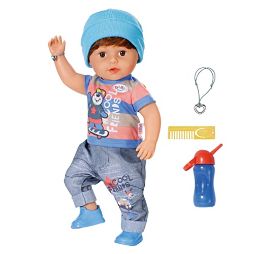 BABY born, Puppe, Brother 43 cm, Puppe mit Haaren und 6 lebensechten Funktionen ohne Batterie, 830369, Zapf Creation BABY born, Puppe, Brother 43 cm, Puppe mit Haaren und 6 lebensechten Funktionen ohne Batterie, 830369, Zapf Creation von BABY Born