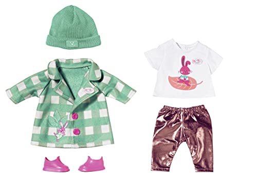 BABY born, Puppenkleidung, BABY born Deluxe Mantel 43 cm mit Jacke, Shirt, Leggings, Mütze und Schuhen, 830079, Zapf Creation. von BABY Born