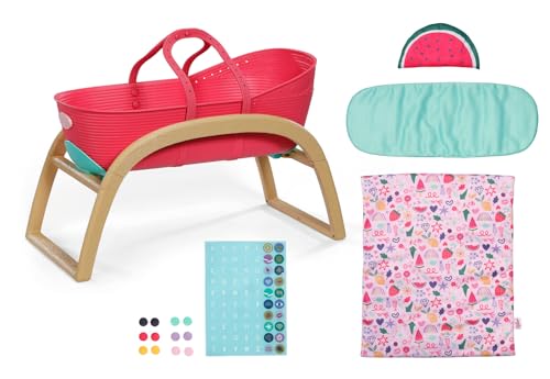 BABY born 3 in 1 Wiege Pinplay, Puppenbett, Wiege und Trage mit Pins zum Verzieren, inkl. Bettdecke und Kopfkissen, Rot BABY born 3 in 1 Wiege Pinplay, Puppenbett, Wiege und Trage mit Pins zum Verzieren, inkl. Bettdecke und Kopfkissen, Rot von BABY Born