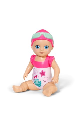 BABY born Splish Splash Emma, Bade-Spielzeug Emma im Badeoutfit mit mechanischer Schwimmfunktion für Kinder ab 1 Jahr, 839133 Zapf Creation von BABY Born