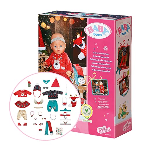 BABY born Adventskalender mit 24 Überraschungen enthält Kleidung und Accessoires für Puppen in 43 cm, 830345 Zapf Creation BABY born Adventskalender mit 24 Überraschungen enthält Kleidung und Accessoires für Puppen in 43 cm, 830345 Zapf Creation von BABY Born