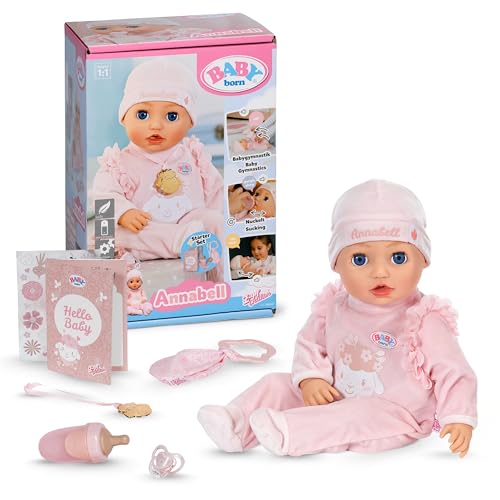 BABY born Annabell 43cm, weiche Puppe mit 7 elektronischen Funktionen und Sound für Kinder ab 3 Jahren, inkl. Zubehör, 838457 Zapf Creation, Rosa BABY born Annabell 43cm, weiche Puppe mit 7 elektronischen Funktionen und Sound für Kinder ab 3 Jahren, inkl. Zubehör, 838457 Zapf Creation, Rosa von BABY Born