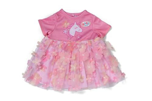 BABY born Blumenkleid mit Einhorn 43cm, Puppenkleid für 43cm Puppen, 839393 Zapf Creation von BABY Born