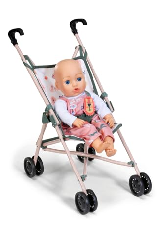 BABY born Buggy Faltbarer Puppenwagen mit Gurt zum Anschnallen, apricotfarben mit Doppelrädern für 36cm und 43cm Puppen, 838327 Zapf Creation BABY born Buggy Faltbarer Puppenwagen mit Gurt zum Anschnallen, apricotfarben mit Doppelrädern für 36cm und 43cm Puppen, 838327 Zapf Creation von BABY Born