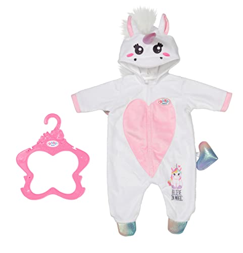 BABY born Einhorn Kuschelanzug, Strampelanzug in rosa weiß mit Flügeln und Einhorn-Kapuze, 832936 Zapf Creation von BABY Born