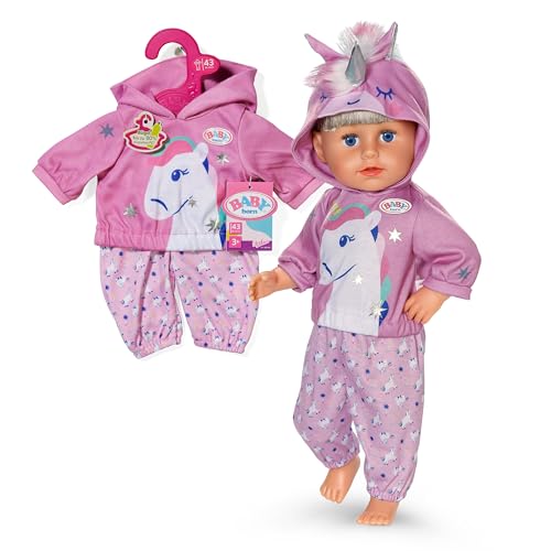 BABY born Einhorn-Outfit, Set aus Hoodie mit Einhorn und Hose mit Print für 43cm Puppen, 839409 Zapf Creation BABY born Einhorn-Outfit, Set aus Hoodie mit Einhorn und Hose mit Print für 43cm Puppen, 839409 Zapf Creation von BABY Born