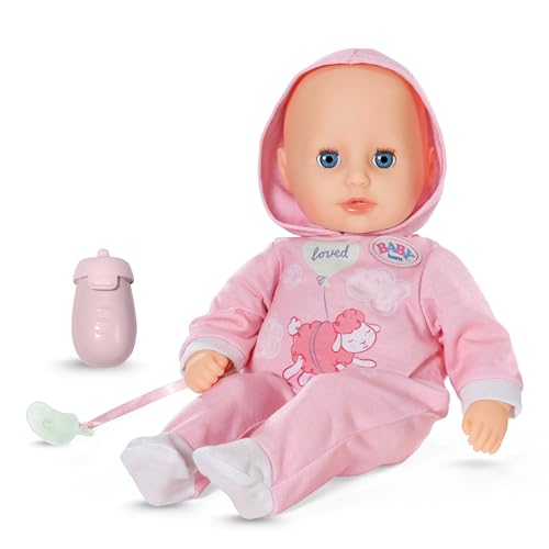 BABY born Hannah Spiel mit Mir, Babypuppe mit 5 Funktionen, weichem Stoffkörper und Accessoires, 36cm große Puppe, für Kinder ab 1 Jahr, Batterien benötigt BABY born Hannah Spiel mit Mir, Babypuppe mit 5 Funktionen, weichem Stoffkörper und Accessoires, 36cm große Puppe, für Kinder ab 1 Jahr, Batterien benötigt von BABY Born