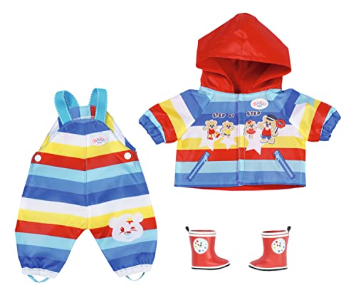 BABY born Kindergarten Matschhose Set für 36 cm Puppen, Set bestehend aus Puppenanzug und Gummistiefeln, 834930 Zapf Creation von BABY Born