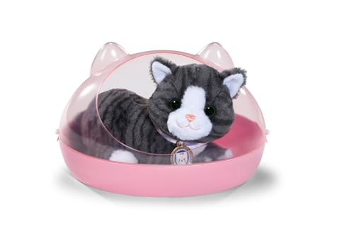 BABY born Meine Katze Cookie mit Sound und Vibration inkl. Katzenkörbchen, funktioniert mit Batterien, für Kinder ab 3 Jahren geeignet, 837580 Zapf Creation von BABY Born