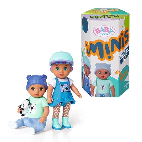 BABY born Minis Doppelpack mit Minis-Puppen Tom und Becky mit Farbwechseleffekt, Stickerbogen und Accessoires, 906040 Zapf Creation BABY born Minis Doppelpack mit Minis-Puppen Tom und Becky mit Farbwechseleffekt, Stickerbogen und Accessoires, 906040 Zapf Creation von BABY Born