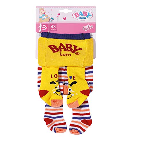 BABY born Strumpfhose 2 x 43cm, gelb / gestreift von BABY Born