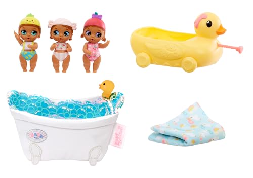 Baby Born Surprise Mini Babies Series 9 - Unwrap Surprise Twins or Drillings, Food & Activity-Themed Collectible Baby Dolls, Includes Soft Swaddle, Ducky Pull Toy, for Kids Ages 4 & Up von BABY Born