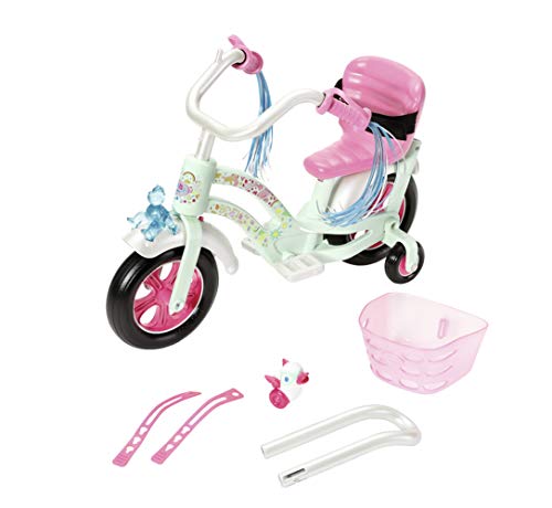 Zapf Creation 827208 BABY born Play & Fun Fahrrad Puppenzubehör mit Licht-Funktion und Hupe und weiteren Extras, 43 cm von BABY Born