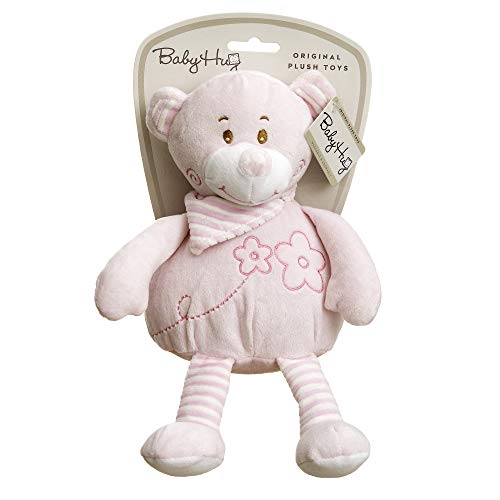 BABY HUG 800407 Bear Plush Toy, pink, 30 cm von BABY HUG