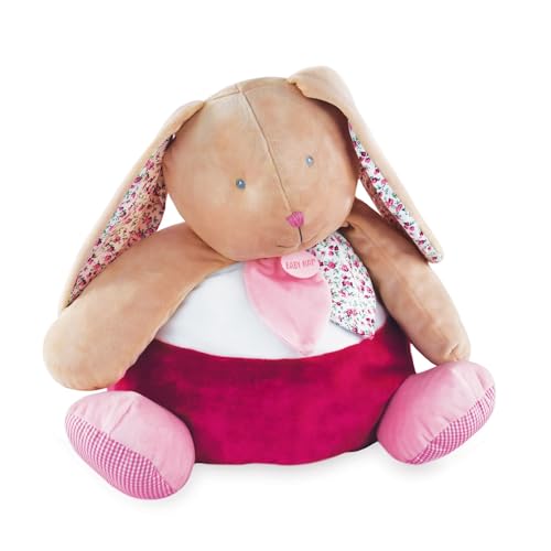 BABY NAT'/D&C BN0750 Hase Plüschtier, Rosa, Range Pyjama von Baby Nat