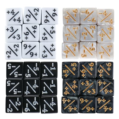BABYVIVA 36pcs Acryl Loyalität Zähler Dices Positive Und Dices Thecters Small Dices Cubes Card Gaming Accessoire BABYVIVA 36pcs Acryl Loyalität Zähler Dices Positive Und Dices Thecters Small Dices Cubes Card Gaming Accessoire von BABYVIVA