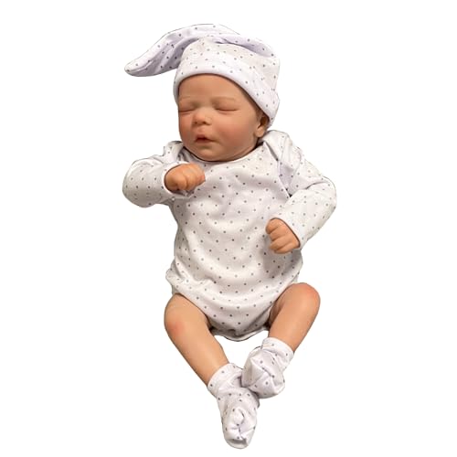 BABYVIVA 17inch Waterproof Cuddle Doll Soft Body Caucasian Reborns Toy for Infant Toddler Girls Boy Best Companies Gift von BABYVIVA