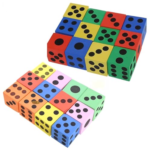 BABYVIVA 24 PCs Sechsseitige Punktwürfler 3 7 Mm Farbiger Würfel Schaumwürfel Lernressourcenspiel Würfel Für Würfelspiel Mathematikunterricht BABYVIVA 24 PCs Sechsseitige Punktwürfler 3 7 Mm Farbiger Würfel Schaumwürfel Lernressourcenspiel Würfel Für Würfelspiel Mathematikunterricht von BABYVIVA
