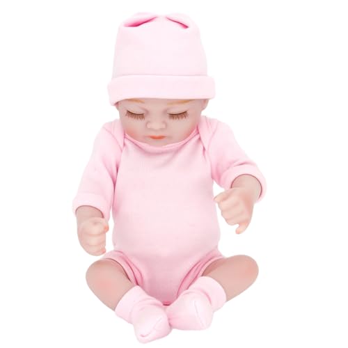 BABYVIVA 28 cm Simulation Realistische Baby Puppe Wiedergeburt Puppe mit Beweglichen Arm & Bein für Baby Childer Beschwichtigen Begleiten Spielen Puppe von BABYVIVA