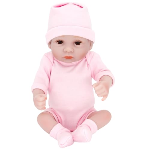 BABYVIVA 28 cm Simulation Realistische Baby Puppe Wiedergeburt Puppe mit Beweglichen Arm & Bein für Baby Childer Beschwichtigen Begleiten Spielen Puppe von BABYVIVA