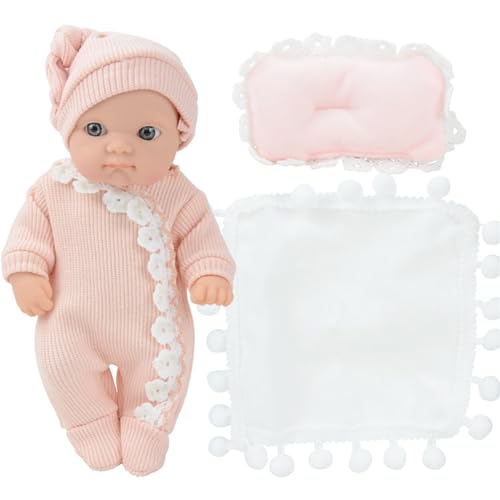 BABYVIVA 8-Zoll-Babypuppenset für Childer, Reborn-Puppe, Pflegepuppe, realistische handgefertigte Reborn-Babypuppe, Erziehungsspiel für Childer, Geschenk von BABYVIVA