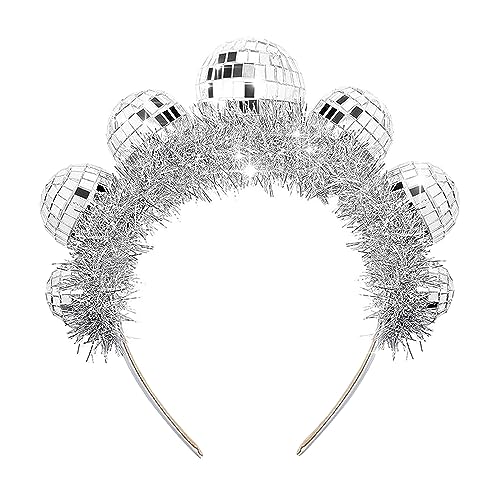 BABYVIVA Balls Headband Music Festival Vintage Headhoop Funk Party Hairhoops Adult Carnivals Party Headgear Women von BABYVIVA