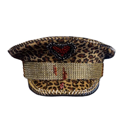 BABYVIVA Captain Yacht Matrosenhut Braut Leopard Navy Kostüm Zubehör Damen Marine Admiral Cosplay Requisiten von BABYVIVA