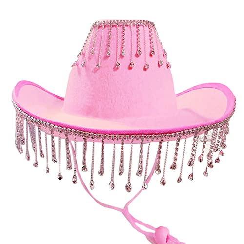 BABYVIVA Cowgirl-Hut mit Strasssteinen, Cowboyhut für Erwachsene, 3 Farben von BABYVIVA