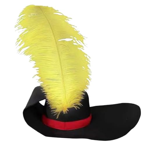 BABYVIVA Fashion Black Christmas Party Hat Soft Adjustable Unisex Festive Wear Celebration Hat with Yellow von BABYVIVA