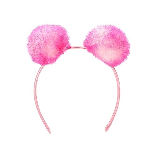 BABYVIVA Furry Balls Hairhoop Plush Ear Headband Cosplay Costume Party Headdress Adult Makeup Headband Kids Funny von BABYVIVA