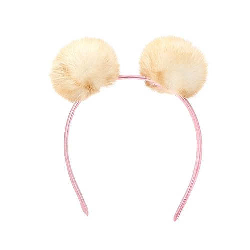 BABYVIVA Furry Balls Hairhoop Plush Ear Headband Cosplay Costume Party Headdress Adult Makeup Headband Kids Funny von BABYVIVA