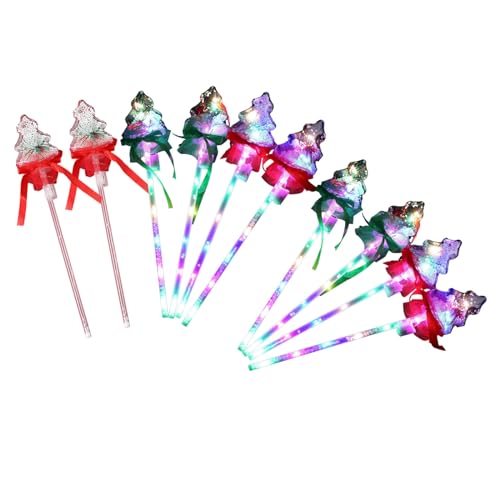 BABYVIVA Handheld Stick 10PCS Weihnachten LED Blinkt Zauberstab ConcertTour Requisiten Sticks Musik Festival Leuchten Zauberstab Party Liefert von BABYVIVA