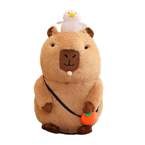 BABYVIVA Hübsches Capybara-Figur-Spielzeug, ausgestopfte Schlafpuppe, Babyparty-Geschenk, waschbare Capybara-Puppe für KleinChilder und Freundinnen von BABYVIVA